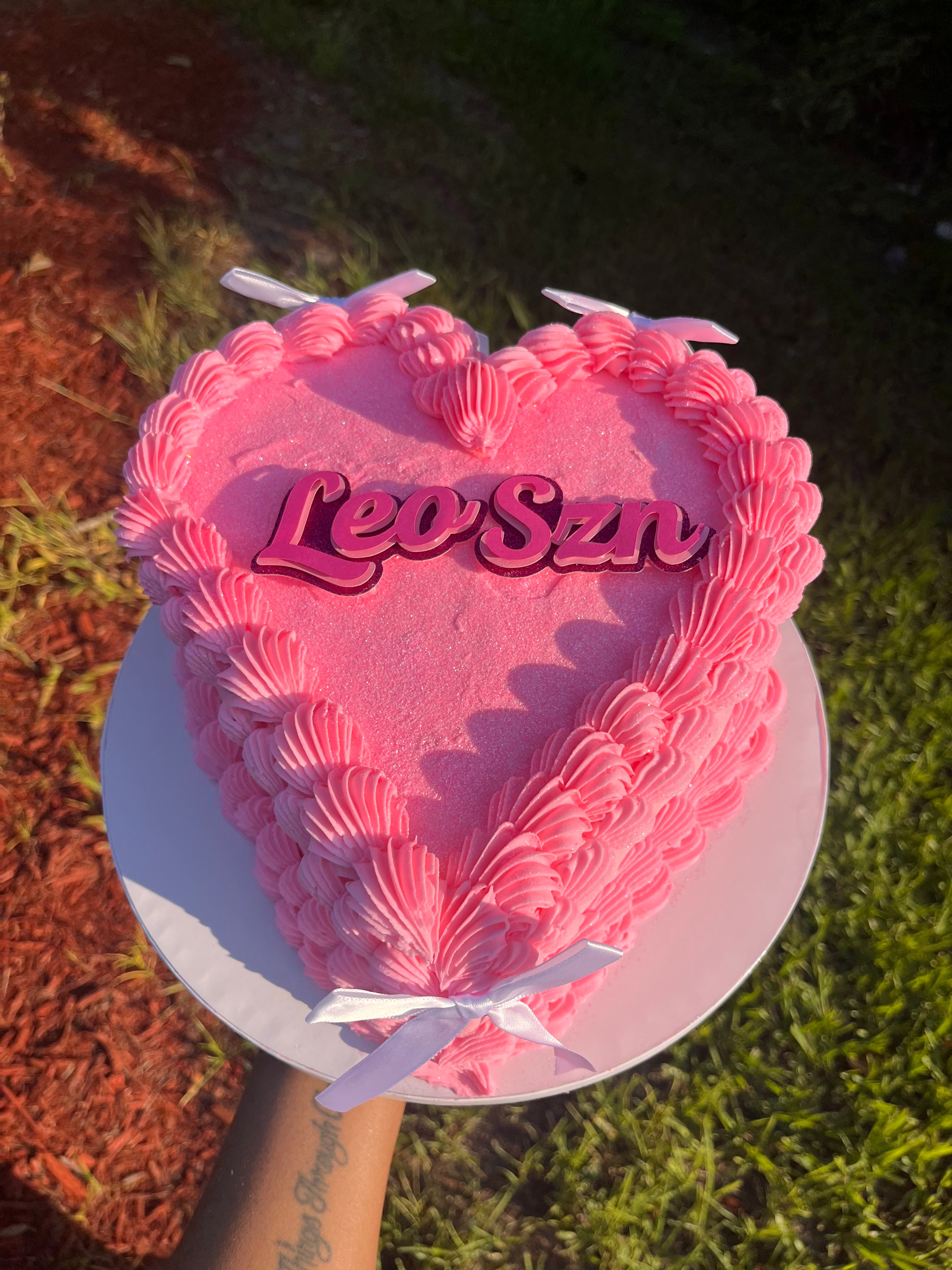 8 inch heart cake