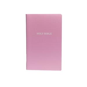 KJV Holy Bible: Gift and Award, Pink Leather-Look, Red Letter, Comfort Print: King James Version