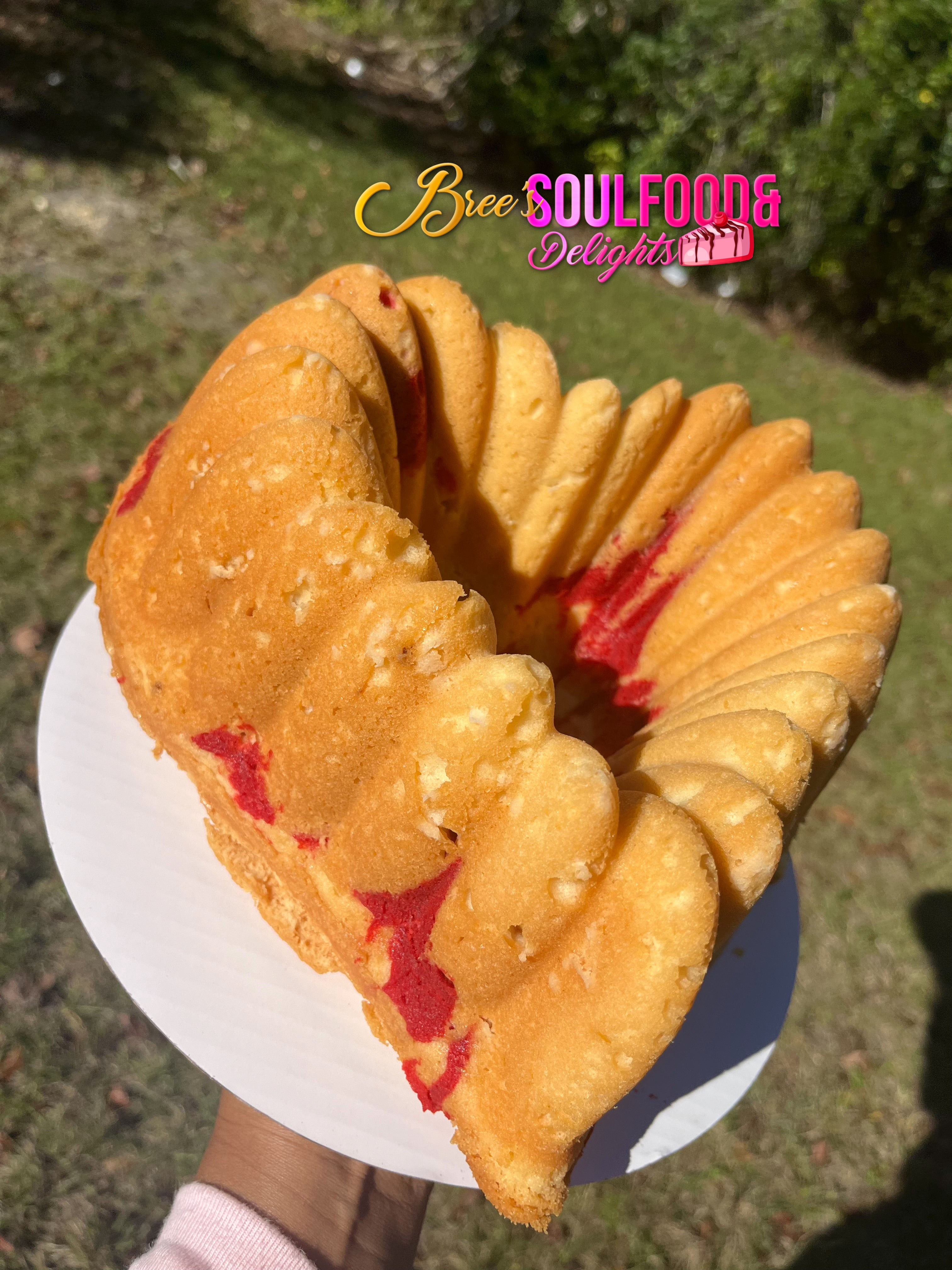 8 inch heart Bundt cake