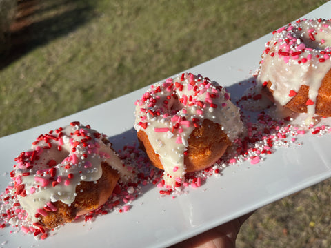 Valentines Bundt cakes